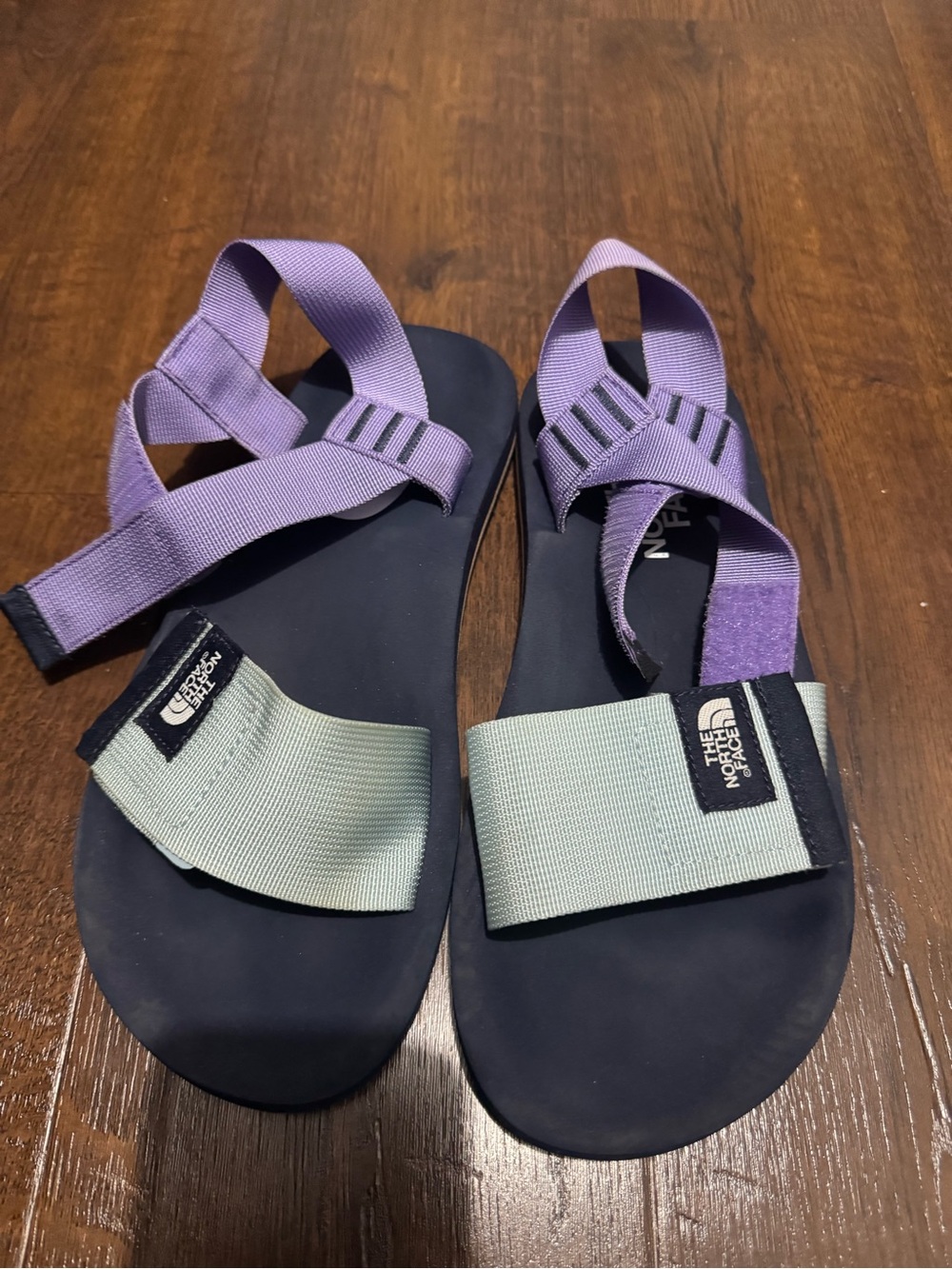 The North Face Sandals in Lavender, Mint and Black
